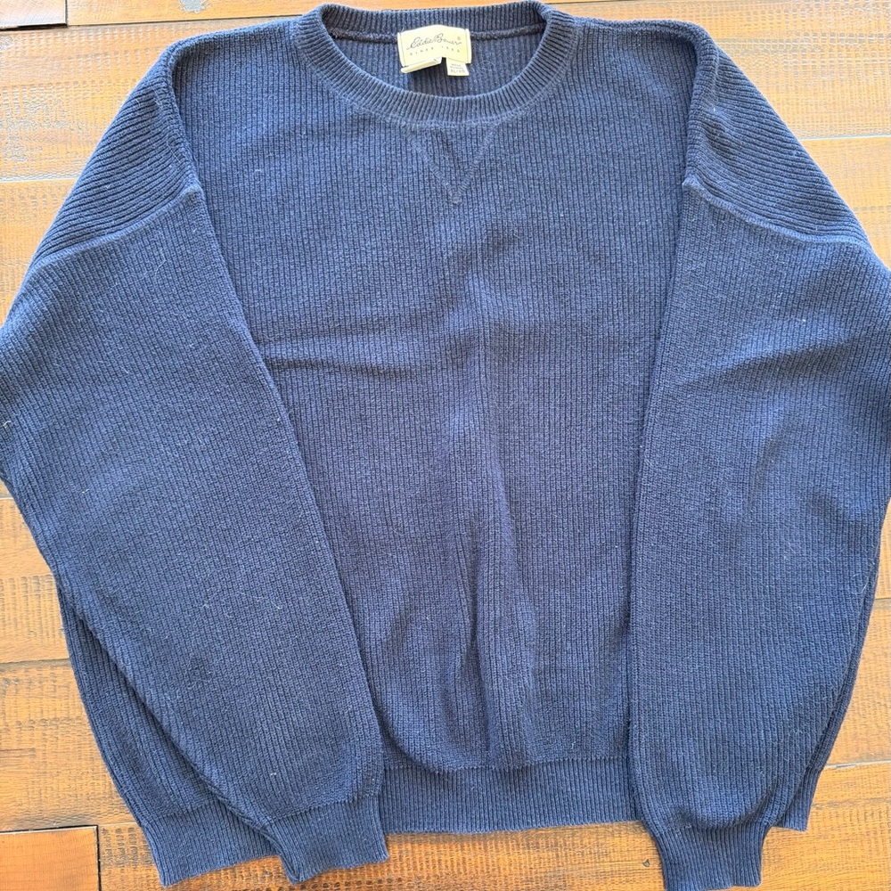 Eddie Bauer Navy Crewneck Sweater